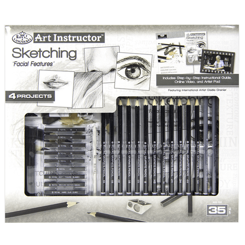 Set za skiciranje s instruktorom umjetnosti – set od 35 kom