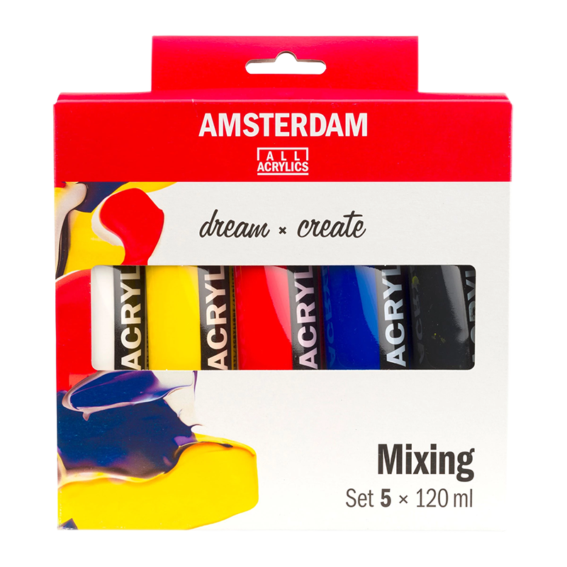Akril boje Amsterdam Standard 5 x 120ml - Mixing set