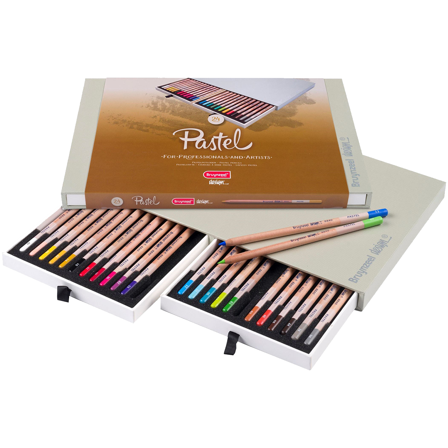Bruynzeel Design pastelne olovke u kutiji od 24 boje