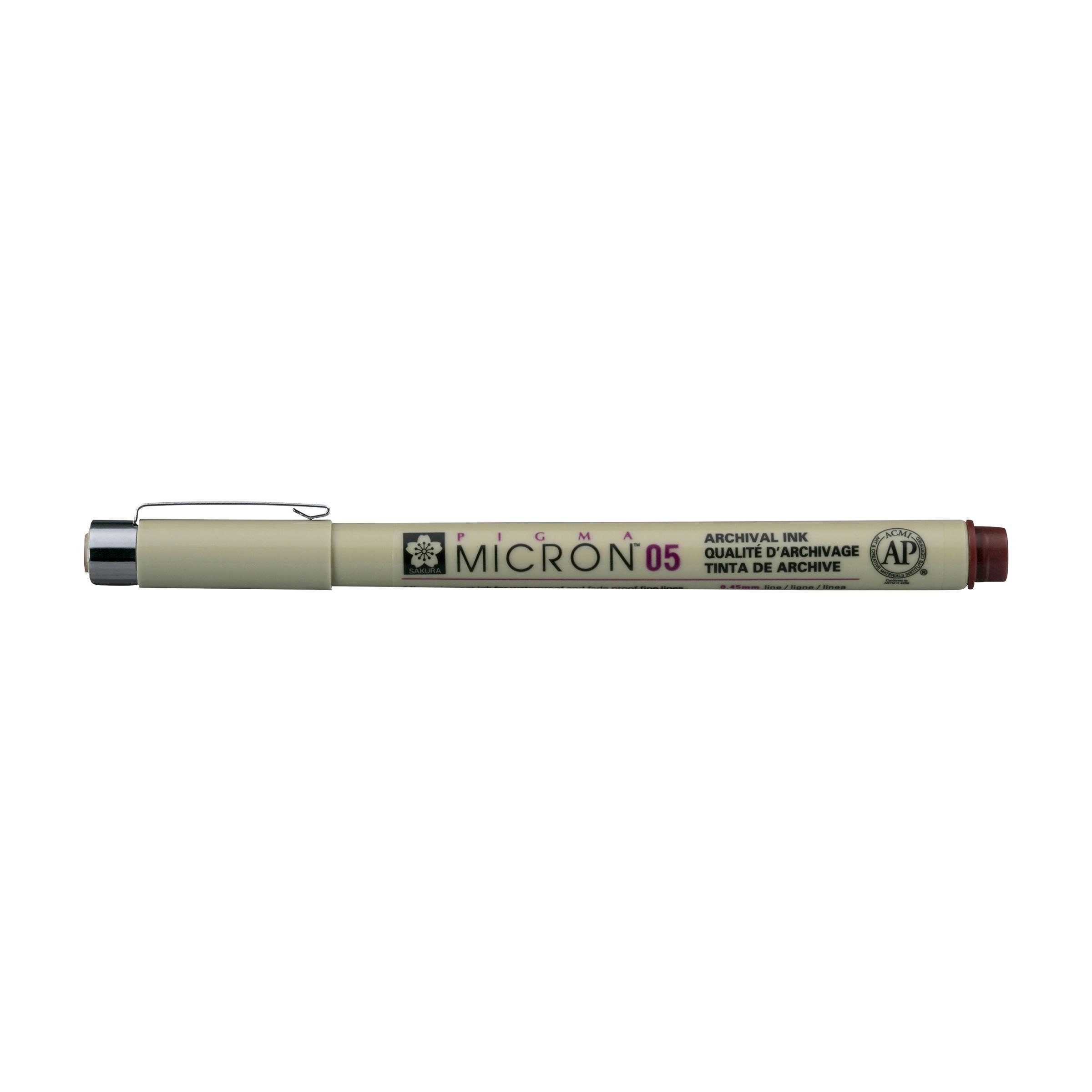Tehnički flomaster SAKURA Pigma Micron® BURGUNDY - razne veličine