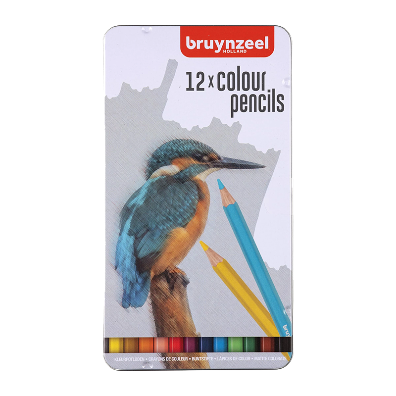 Olovke u boji Bruynzeel u limenci Kingfisher - 12 kom