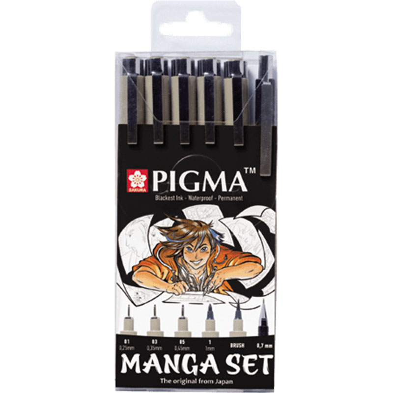 Sakura Manga Pigma® set - set 6 kom