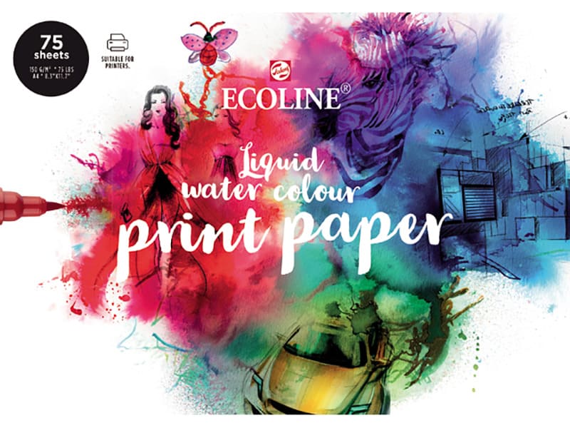 Ecoline Watercolour Print Paper A4 – 75 listova