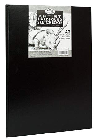 Royal & Langnickel Black Sketchbook – A3, 80 listova