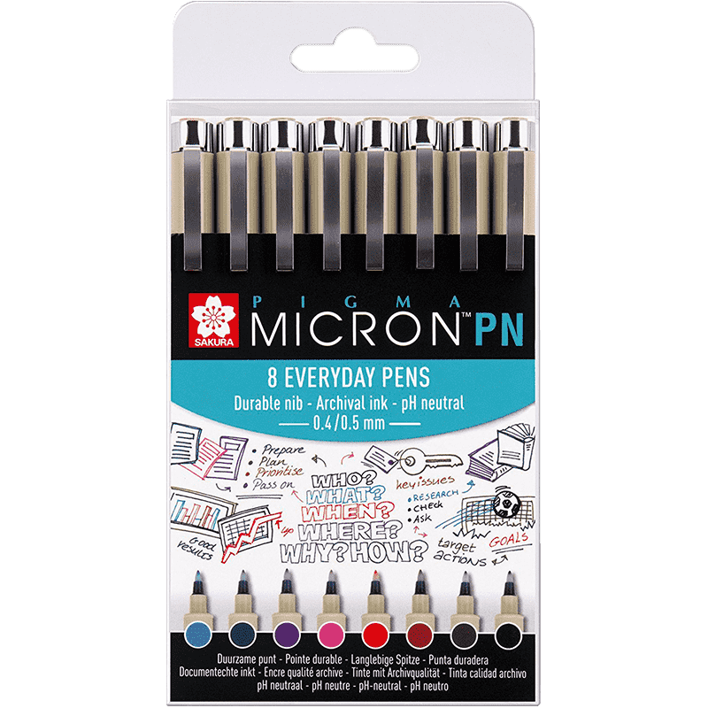 Sakura Pigma® Micron PN Office set - 8kom.