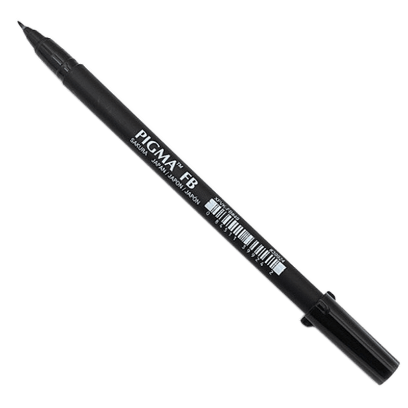 Sakura Pigma Brushpen - Fine Black - Fino Brushpen