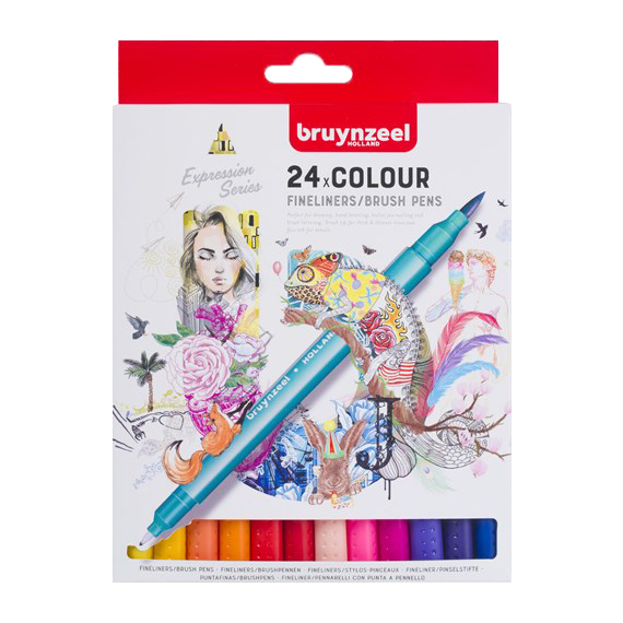 Bruynzeel Fineliners -  set od 24 kom.