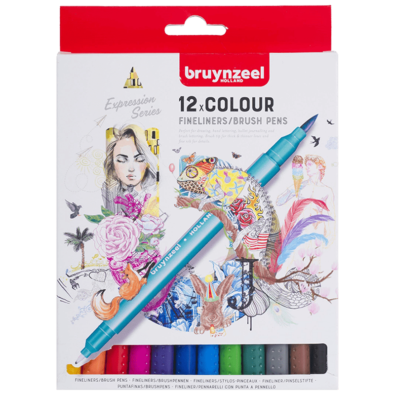 Bruynzeel Fineliners - set od 12 kom.