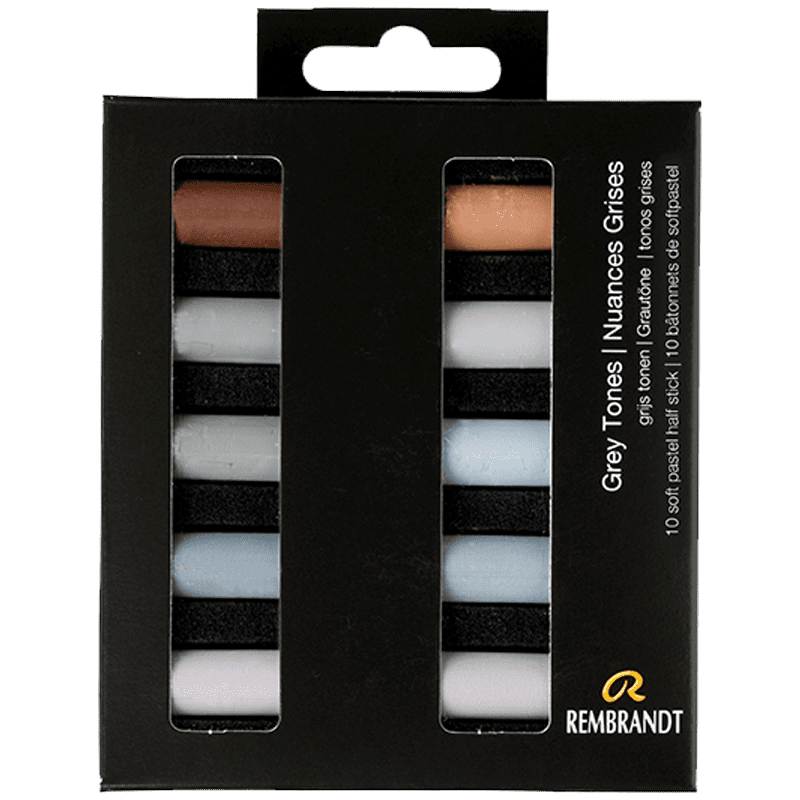 Suhe pastele REMBRANDT - Grey Tones - set od 10 napola pastela