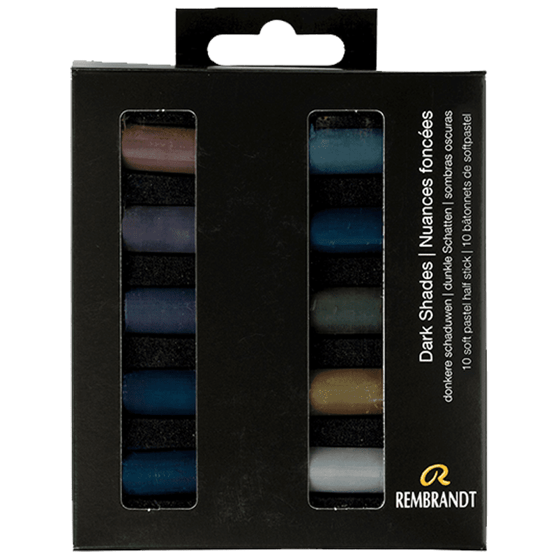 Suhe pastele REMBRANDT - Dark Shades - set od 10 napola pastela