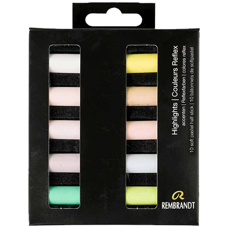 Suhe pastele REMBRANDT - Highlights - set od 10 napola pastela