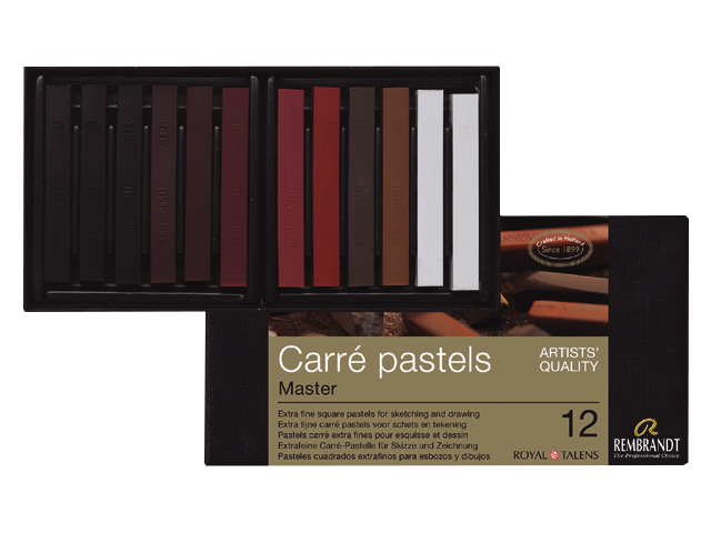 Pastele REMBRANDT Carré - set od 12 pastela