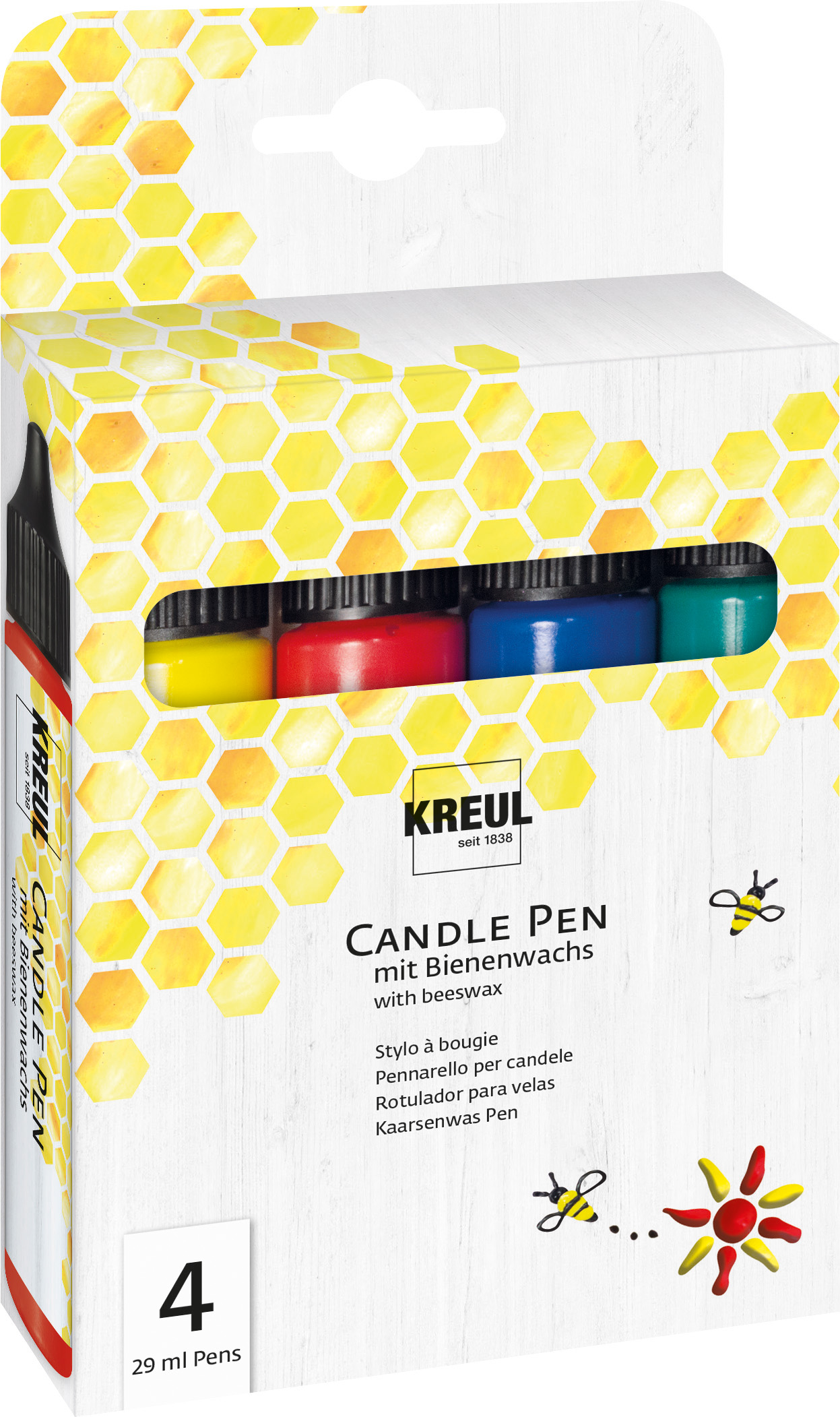 KREUL Set CANDLE PEN za bojanje svijeća 4 kom