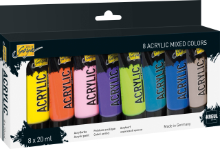 KREUL SOLO GOYA komplet akrilnih barv 8 x 20 ml - MIXED COLORS